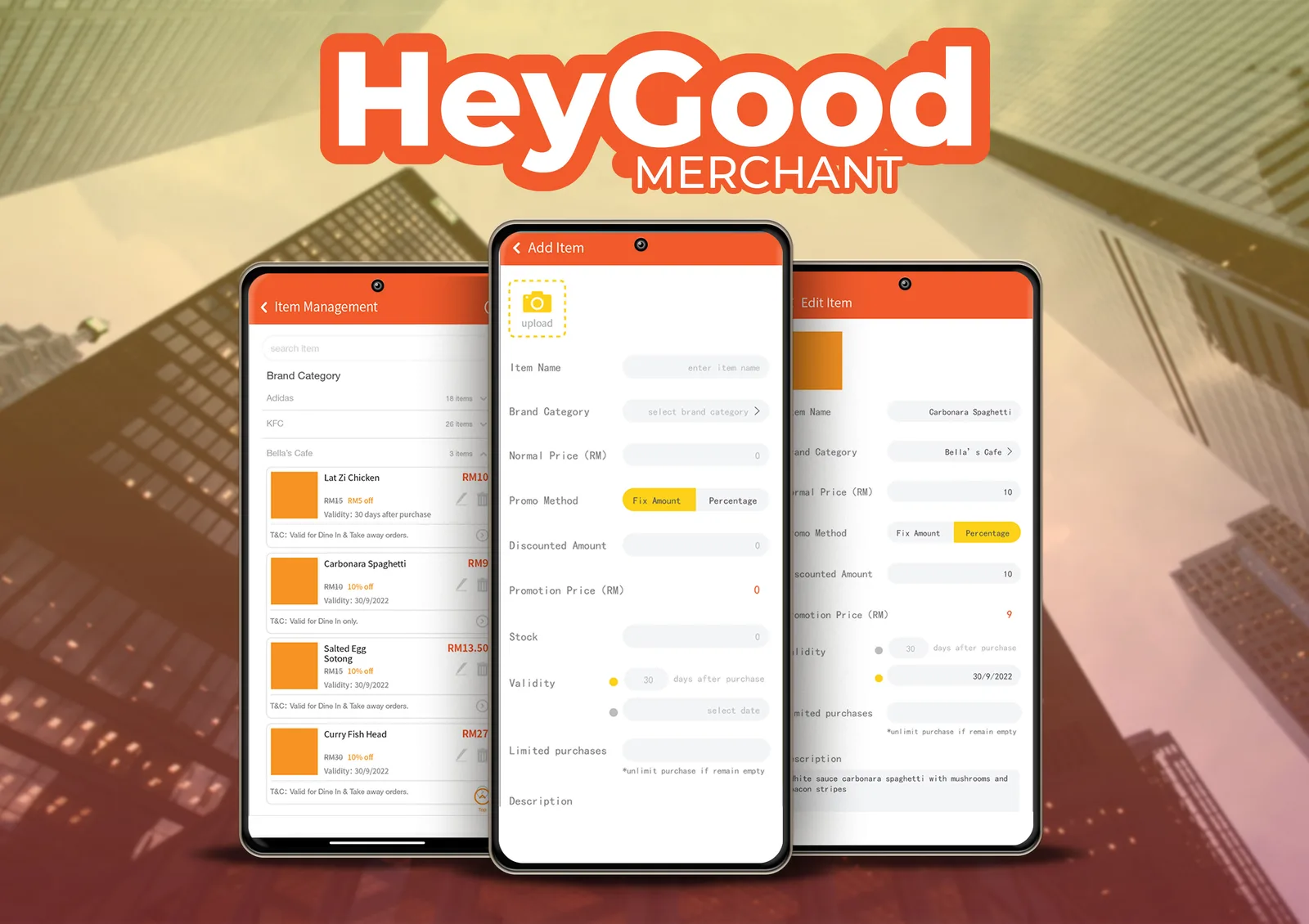 HeyGood item and promotion management