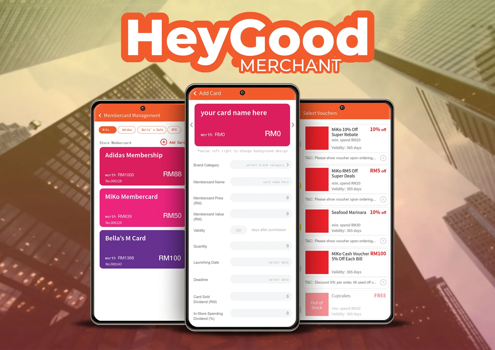 HeyGood membercard and voucher management