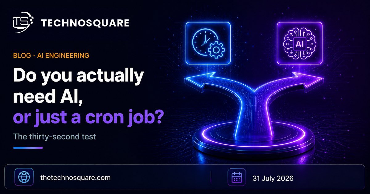 Do You Actually Need AI, or Just a Cron Job?
