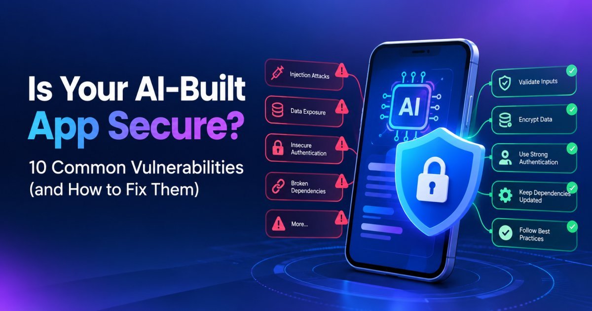 Is Your AI-Built App Secure? 10 Common Vulnerabilities (and How to Fix Them)