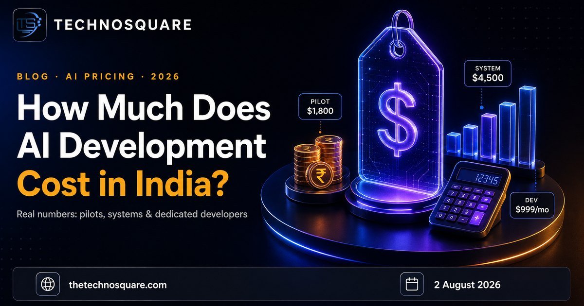 How Much Does AI Development Cost in India? (2026 Numbers)